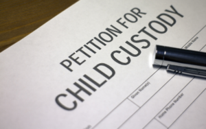 Petition for child custody document, representing a court filing used in Texas SAPCR cases