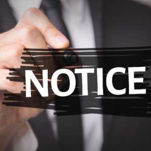 Legal notice being served as part of service of process in a Texas SAPCR case