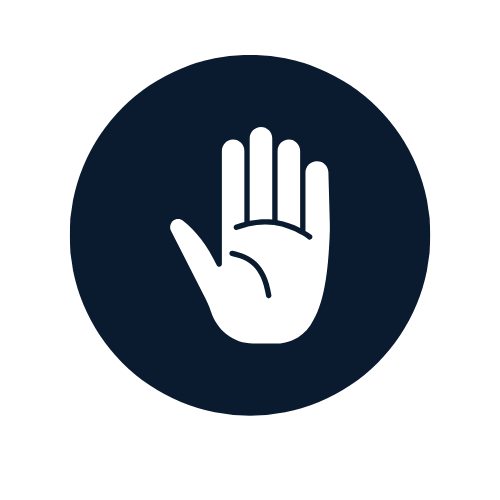 Icon representing a cease and desist letter used to stop unauthorized, harmful, or harassing conduct.