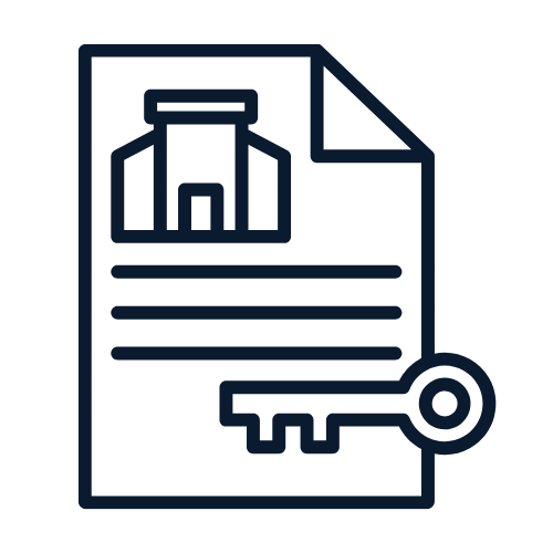 Icon representing landlord-tenant letters used to document housing disputes, notices, or lease-related issues.