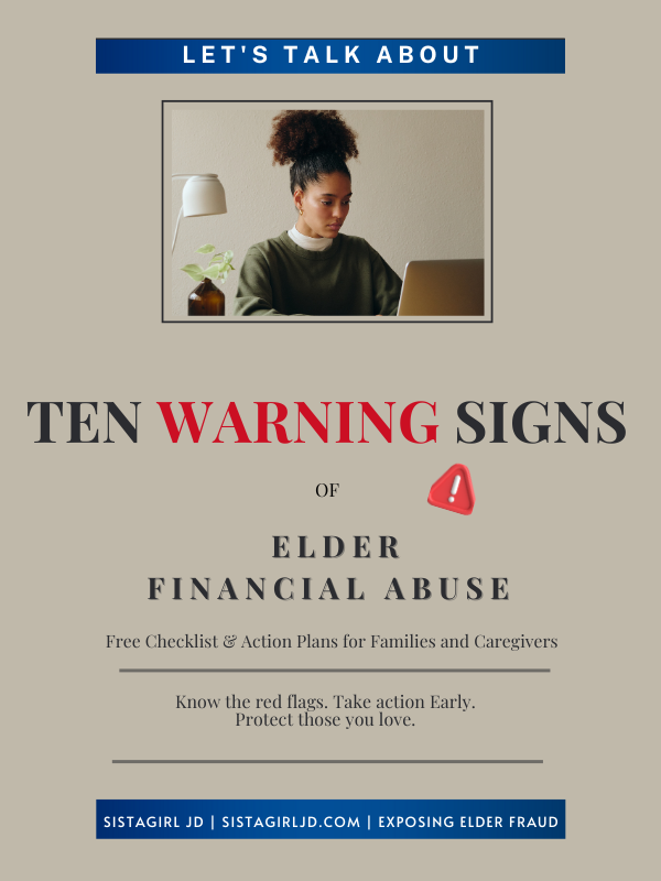 Free PDF Checklist: 10 Warning Signs of Elder Financial Abuse