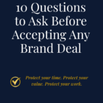 Cover of Sista Girl JD Free Creator Checklist – 10 Questions to Ask Before Accepting Any Brand Deal.