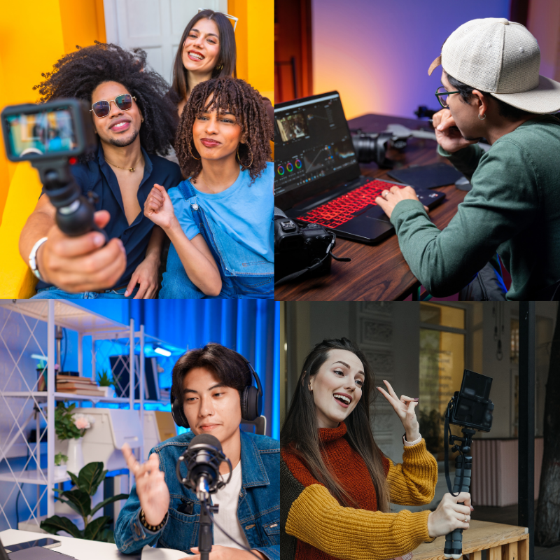 Inclusive visual showing diverse creators and freelancers — perfect for illustrating who the Contract Red Flag Checklist is made for.
