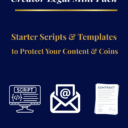 Cover image for the Creator Legal Mini Pack, a starter toolkit with email templates, scripts, and a clause decoder for creators.